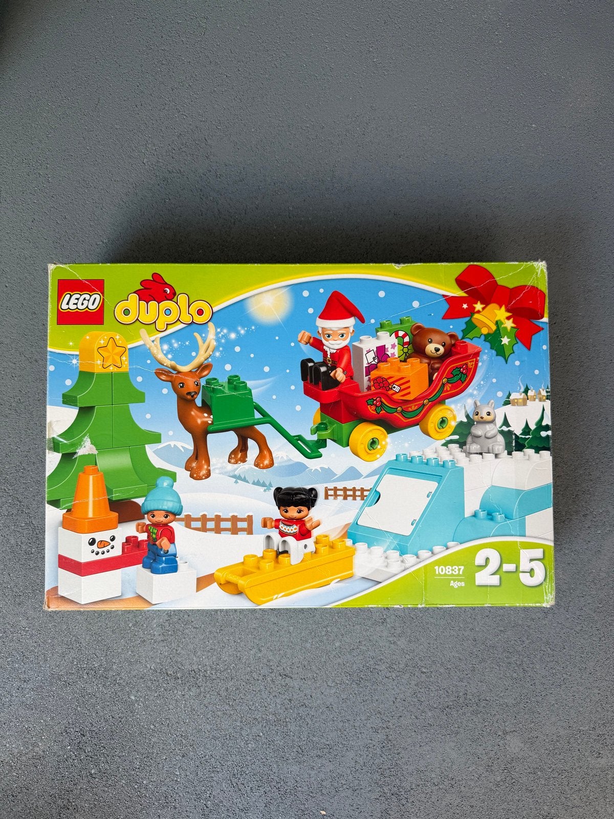 Lego Duplo Kerstman en slee (10837) met doos, Ophalen, Overige thema's, Zo goed als nieuw, Compleet