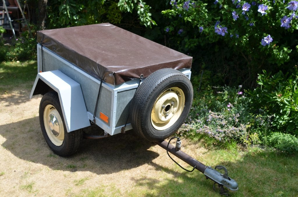 Aanhanger enkel asser, ongeremd geveerd, Auto diversen, Aanhangers en Bagagewagens, Ophalen, Gebruikt