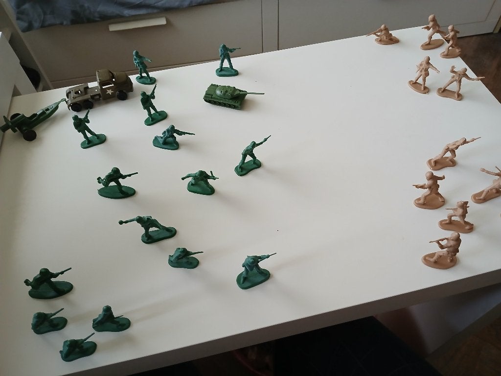 60+ Leger poppetjes, Ophalen of Verzenden, Zo goed als nieuw