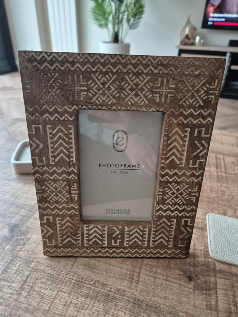 Nieuw foto lijstje mango hout, Huis en Inrichting, Woonaccessoires | Lijsten, Minder dan 50 cm, Nieuw, Ophalen of Verzenden, Minder dan 50 cm