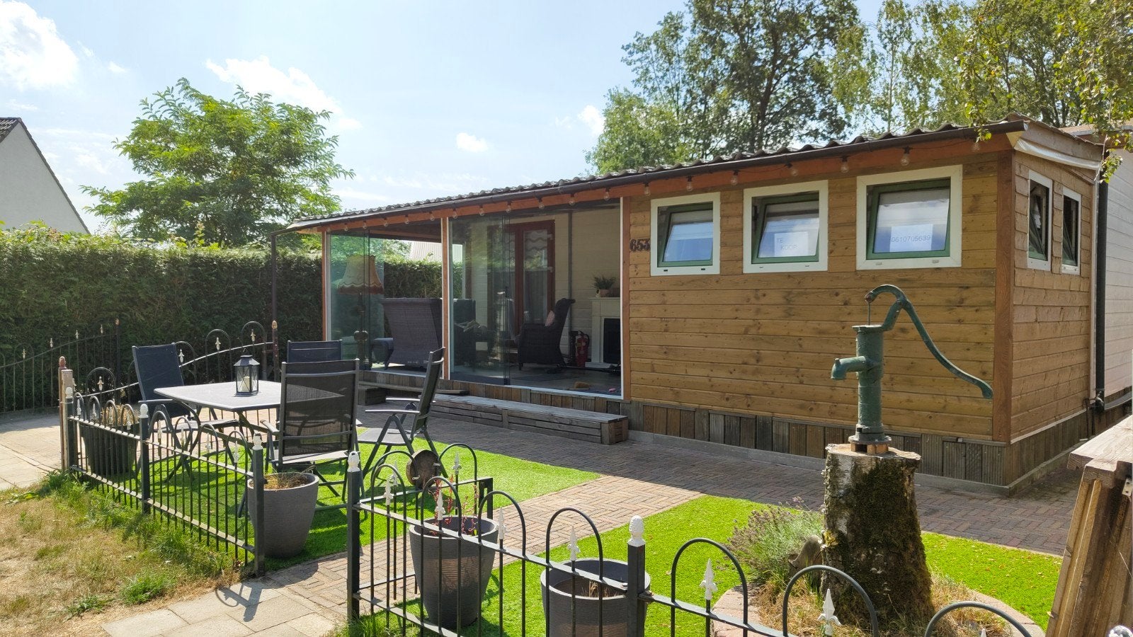 Mooi Chalet op Eurocamping Vessem, Ophalen
