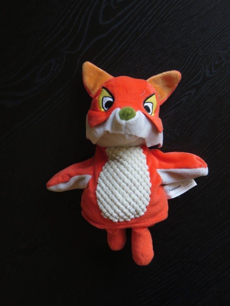 Handpop Lowieke de Vos, de fabeltjeskrant, 25cm groot., Ophalen of Verzenden, Zo goed als nieuw, Ontdekken