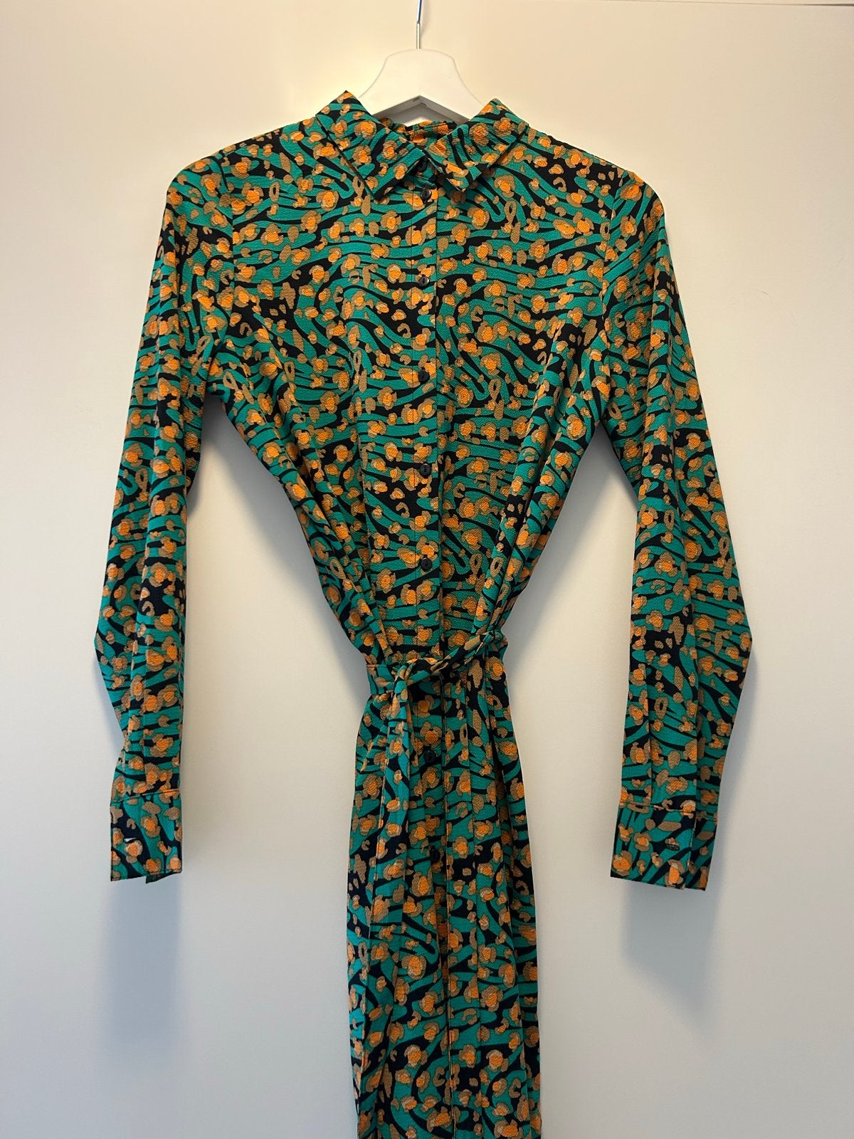 Vero Moda Jurk met print en ceintuur, Kleding | Dames, Jurken, Verzenden, Zo goed als nieuw, Knielengte, Maat 36 (S)