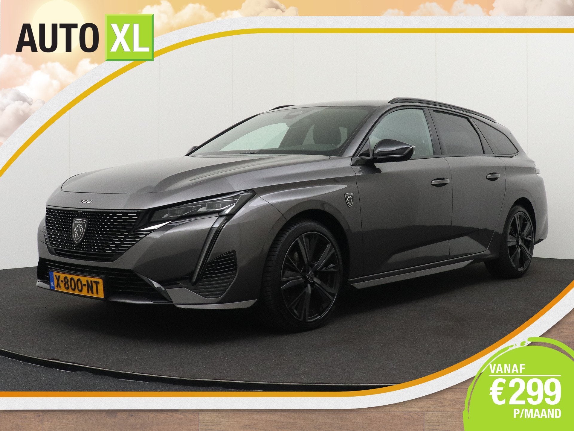 Peugeot 308 SW 1.2T 131 PK Aut. GT Adap. Cruise 360' Camera, Auto's, Gebruikt, 1199 cc, Alcantara, Origineel Nederlands