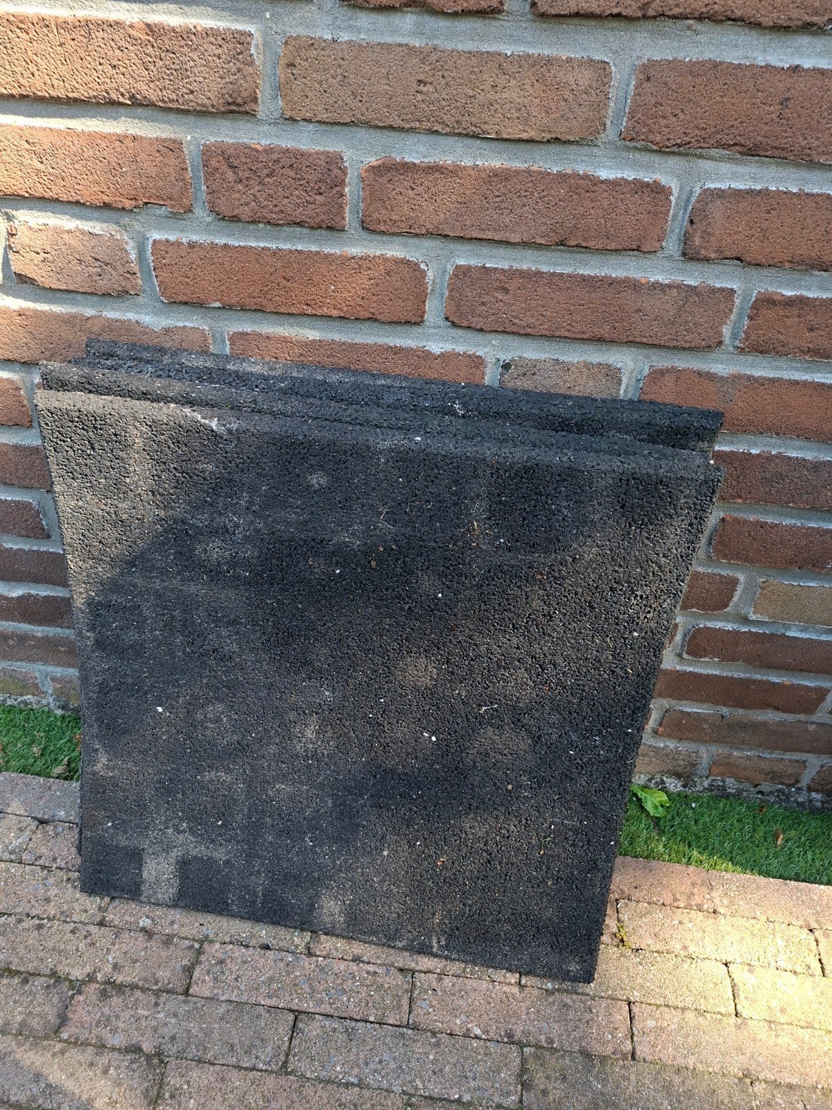 4 rubberen tegels, Ophalen, Gebruikt, Rubber, Overige typen