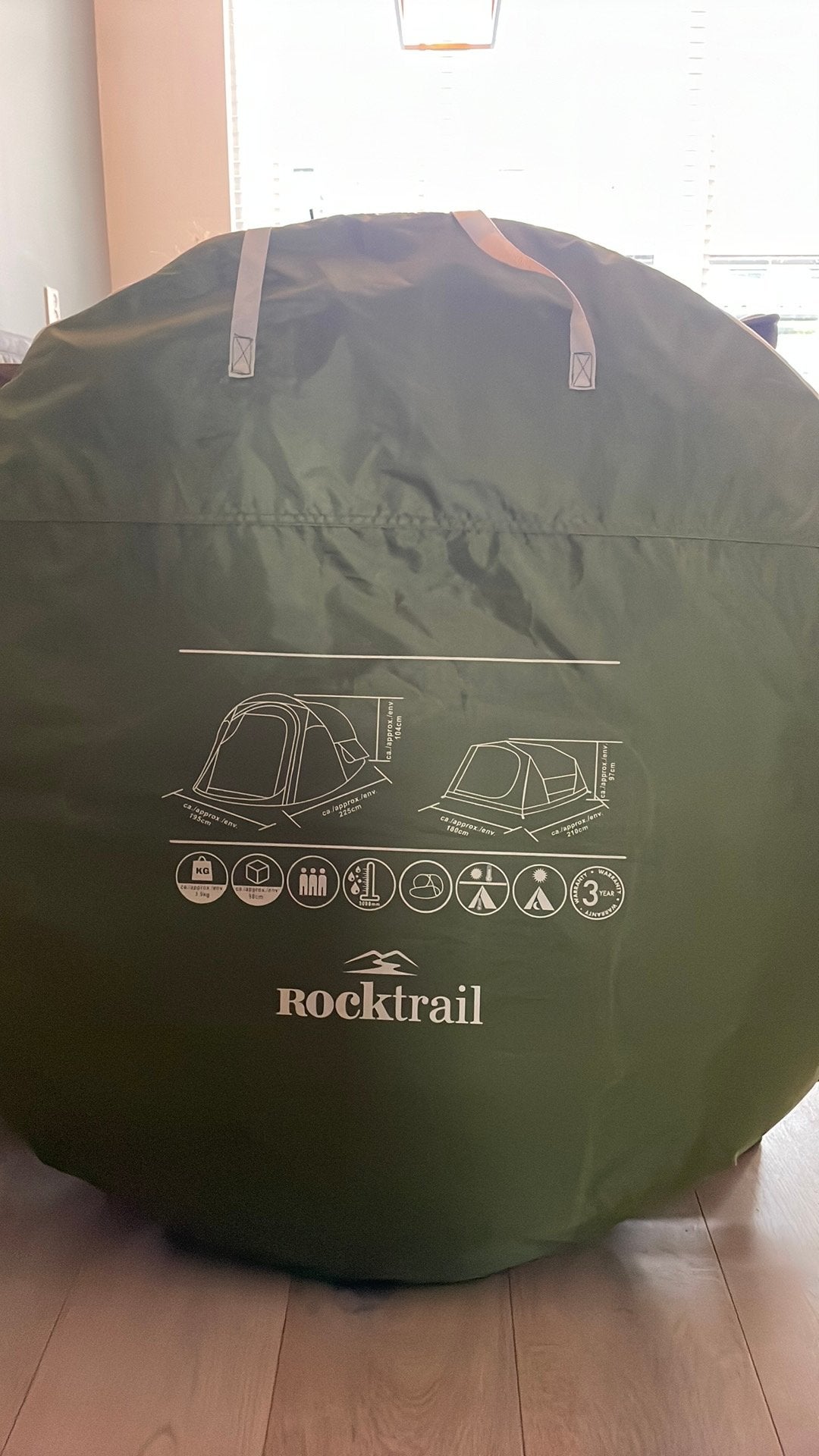 Rocktrail pop-up tent, zo goed als nieuw, Ophalen, Zo goed als nieuw, Tot en met 3
