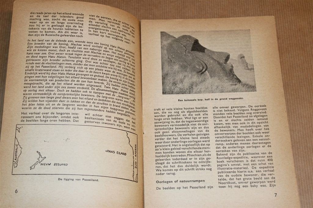Afgodsbeelden van Paaseiland [1947] — Geheimzinnige Stenen, Boeken, Ophalen of Verzenden, Gelezen, Europa