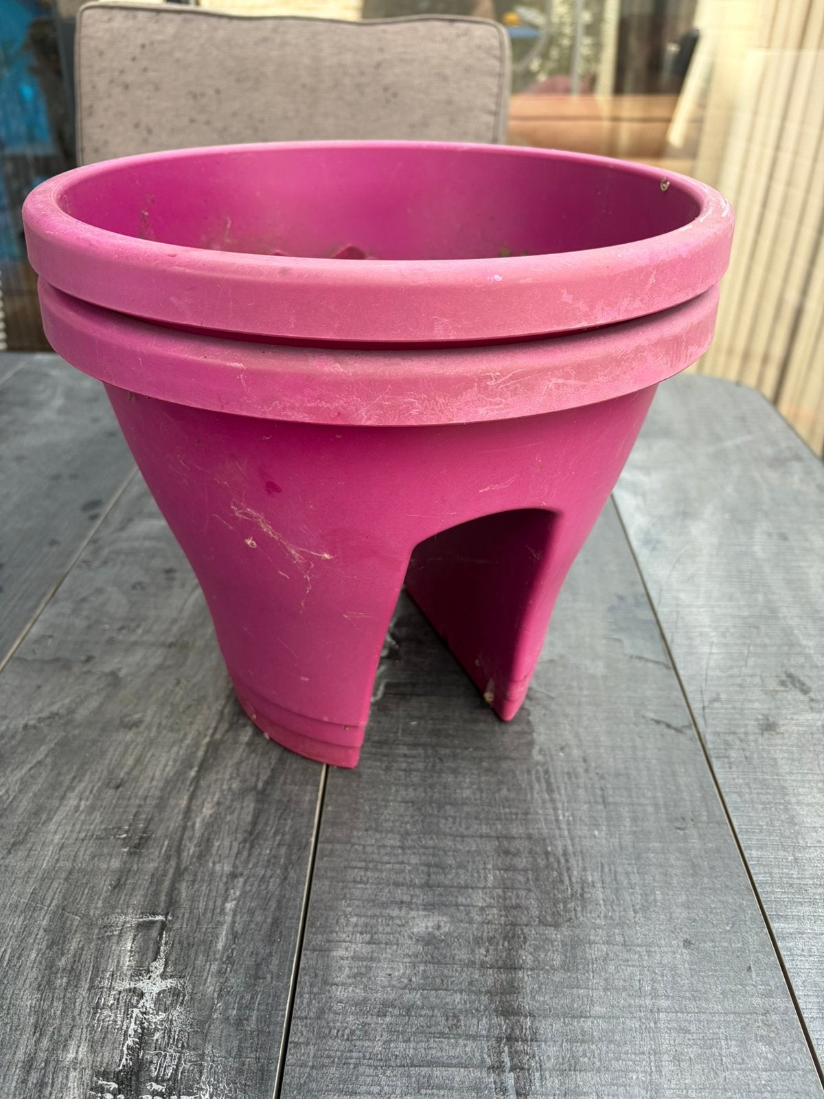 Balkon plantenbakken, Tuin en Terras, Bloembakken en Plantenbakken, Ophalen, Kunststof, Gebruikt, Minder dan 30 cm