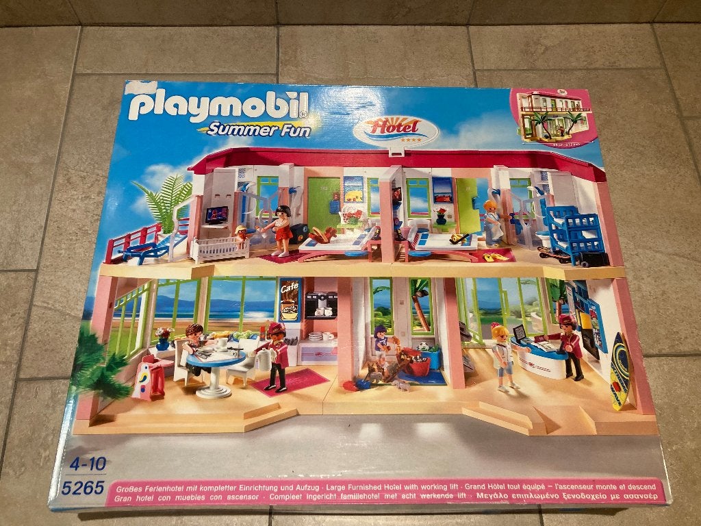 Playmobil hotel 5265, Kinderen en Baby's, Speelgoed | Playmobil, Ophalen, Zo goed als nieuw, Complete set, Gebouw