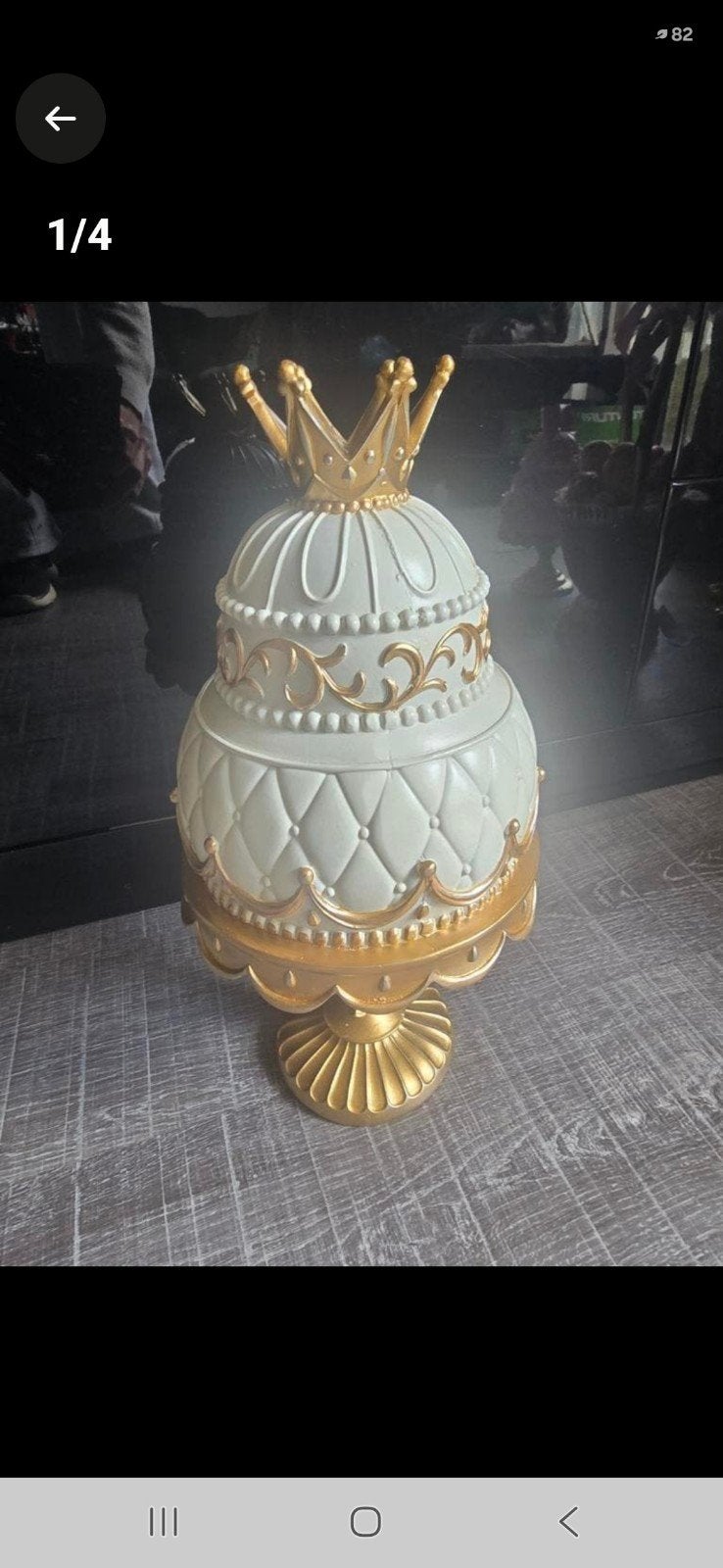 Prachtige decoratieve taart, in de vorm van een kroon, Ophalen of Verzenden, Nieuw