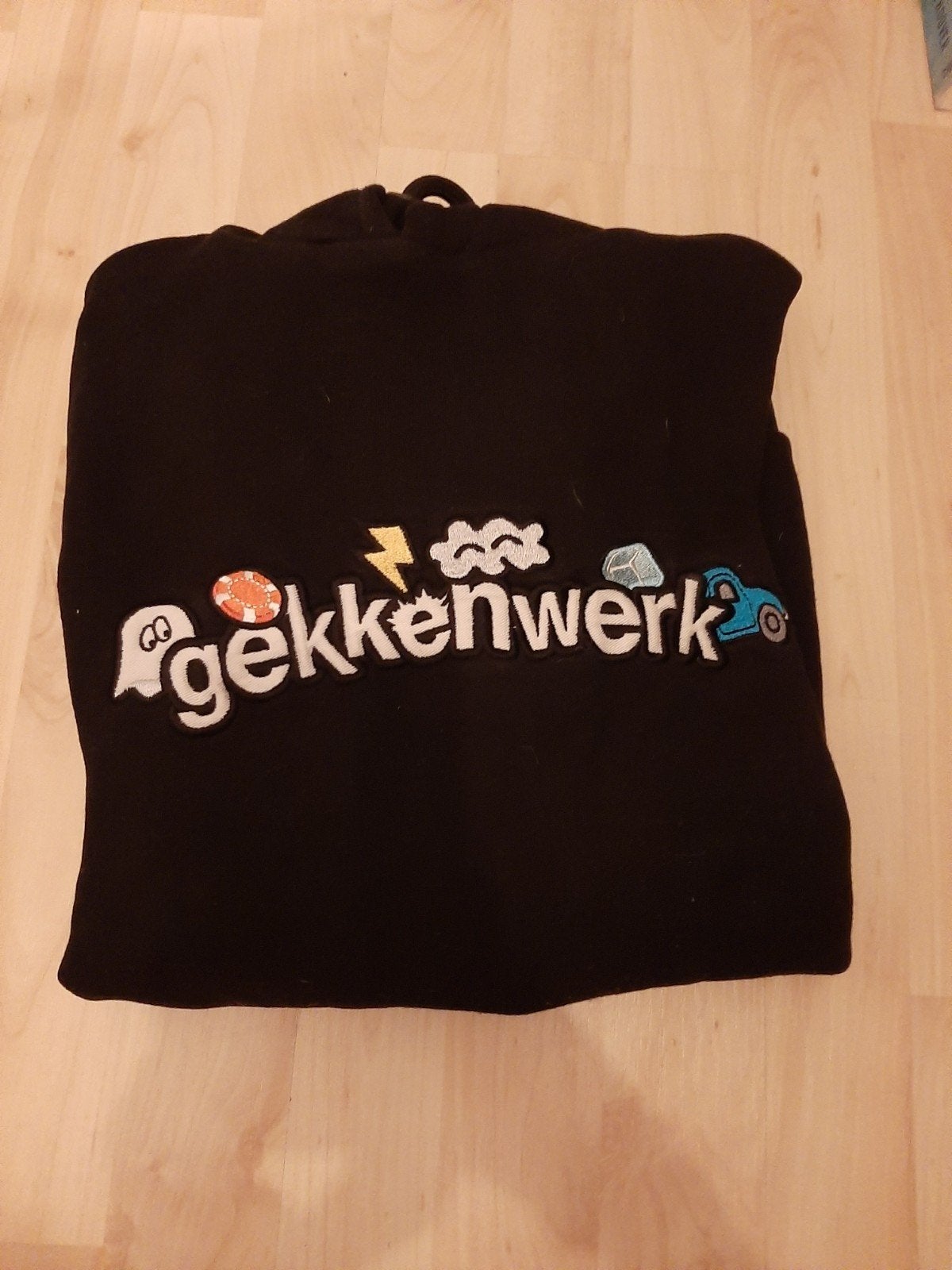 Officele Kalvijn merch, een zwarte Gekkenwerk hoodie maat S, Zwart, Kalvijn, Nieuw, Ophalen of Verzenden
