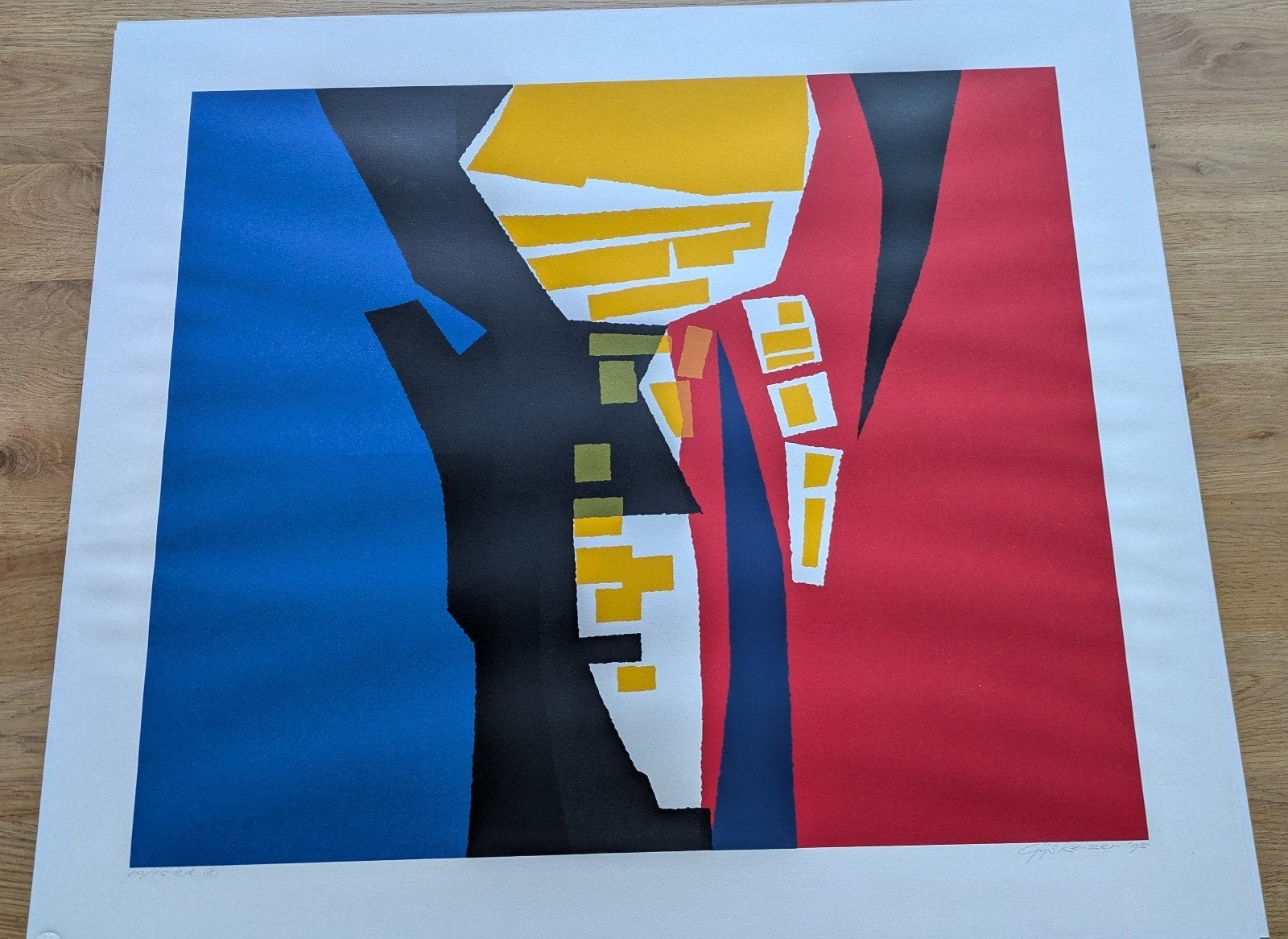 Gijs Keizer - Zeefdruk 1995 - Gesigneerd en Genummerd, Gesigneerd, Ophalen of Verzenden, Zeefdruk