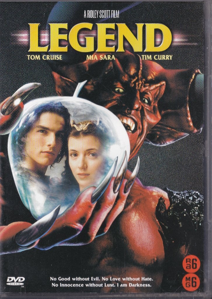 Legend (Ridley Scott) ֎ 1985, Tom Cruise, Mia Sara, Cd's en Dvd's, Vanaf 6 jaar, Ophalen of Verzenden, Zo goed als nieuw, Fantasy