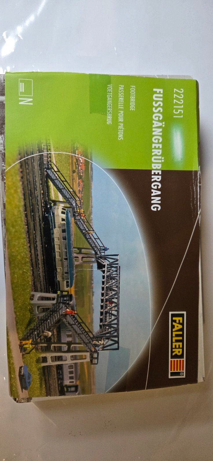 Faller 222151 Voetgangersbrug N-schaal, Ophalen of Verzenden, Nieuw, Gelijkstroom of Wisselstroom, Brug, Tunnel of Gebouw