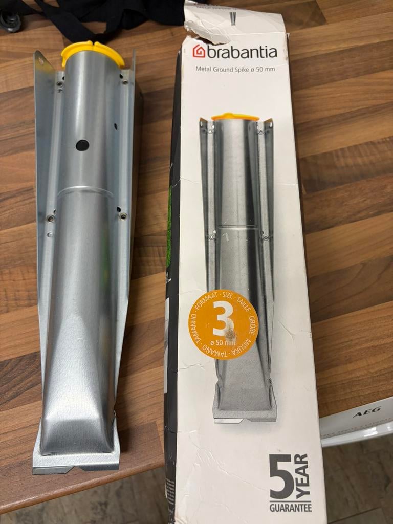 Brabantia grondanker diam 50 mm, Ophalen, Nieuw, Droogmolen