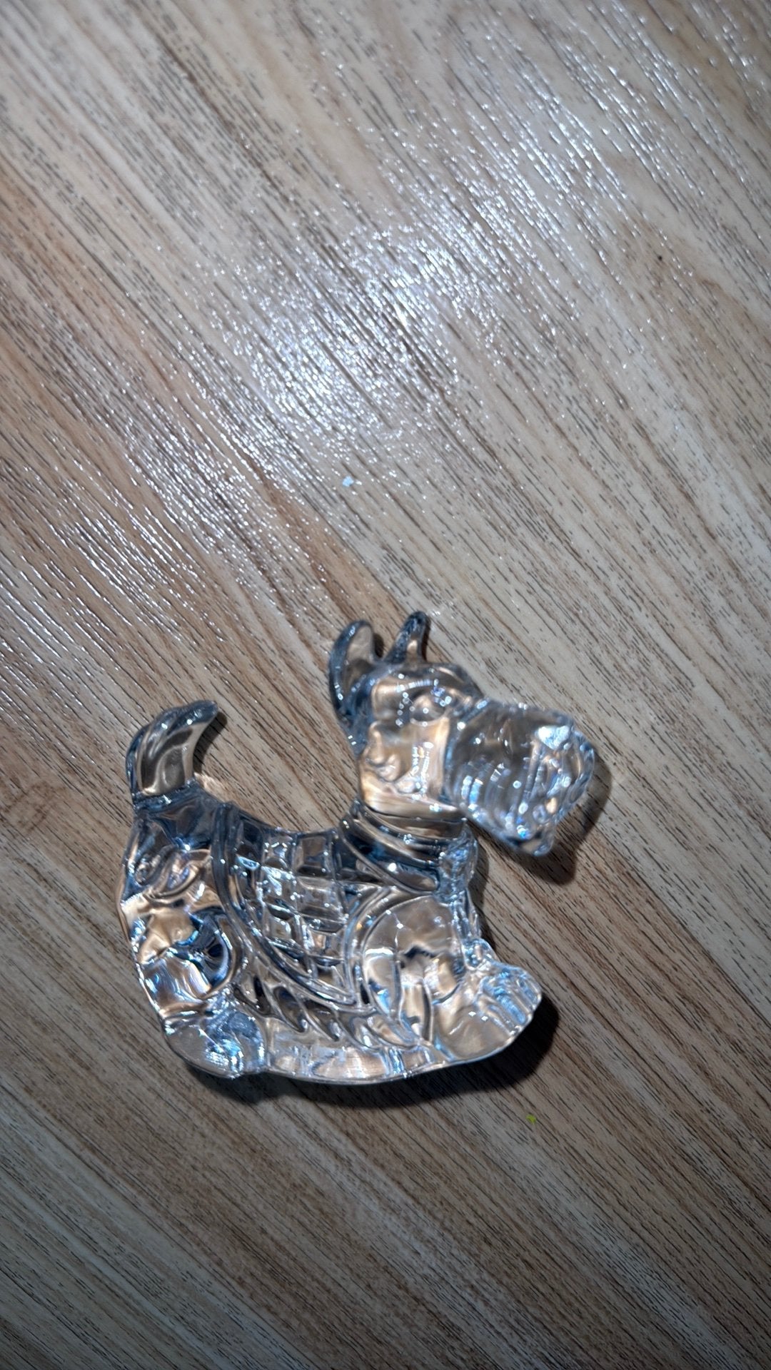 Kristallen hondenbeeldje – Scottish Terrier (Scottie), Verzamelen, Ophalen of Verzenden, Zo goed als nieuw, Dier
