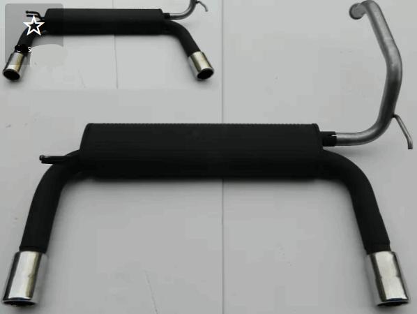 123 SPORTUITLAAT TOYOTA AYGO PEUGEOT 107 CITROEN C1, -, Verzenden, -, Nieuw