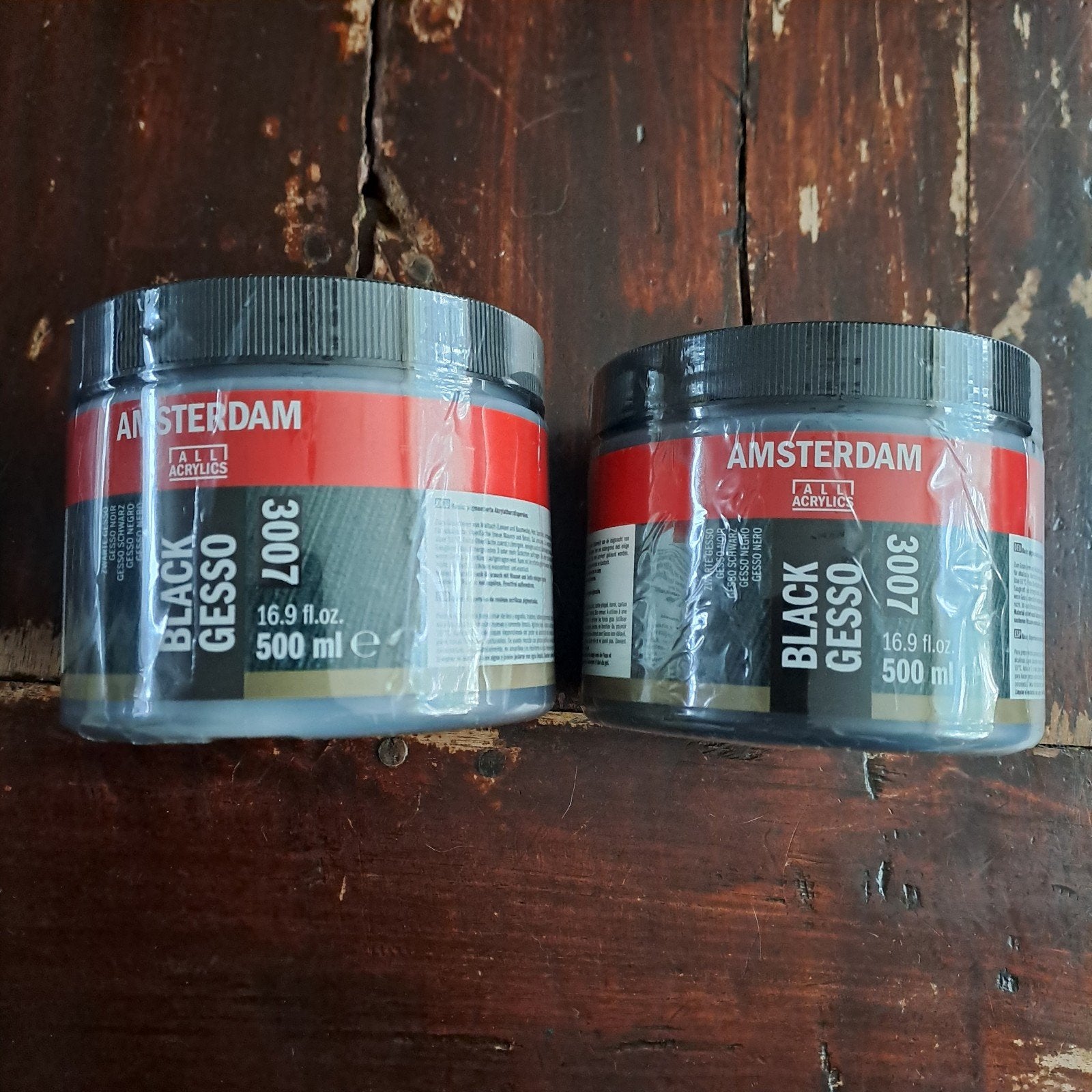 Gesso zwart 500 ml - 2 potten, Hobby en Vrije tijd, Ophalen of Verzenden, Nieuw