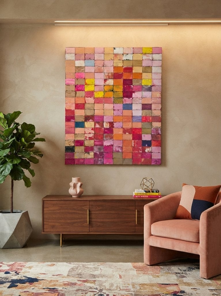 Modern Kunstwerk woning inrichting woonkamer schilderij, Ophalen