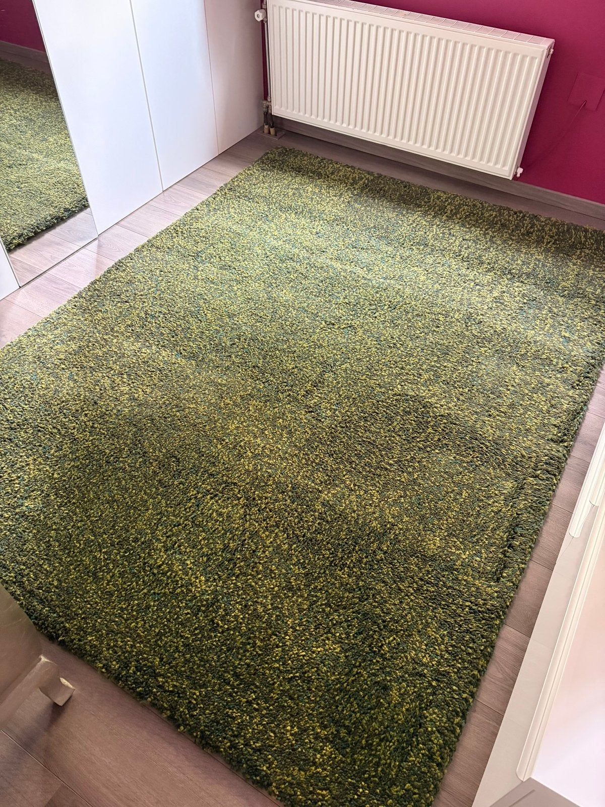 Vindum ikea vloerkleed hoogpolig groen 170x230cm, Ophalen, 150 tot 200 cm, 200 cm of meer, Rechthoekig