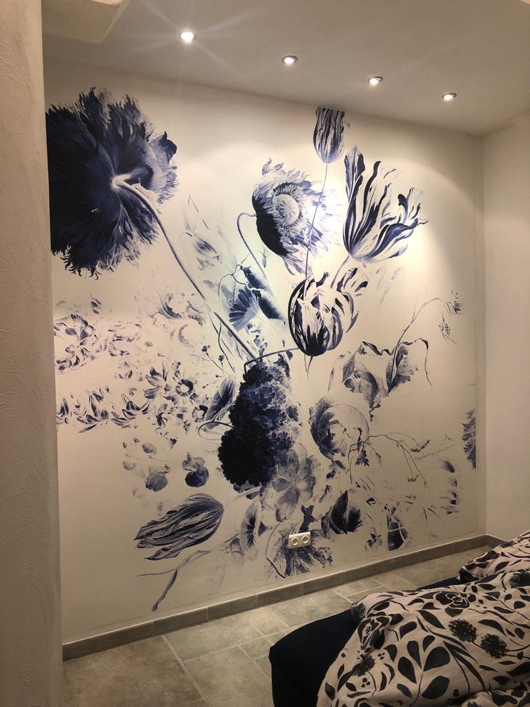 Kek Amsterdam behang, Ophalen of Verzenden, Minder dan 10 m², Blauw