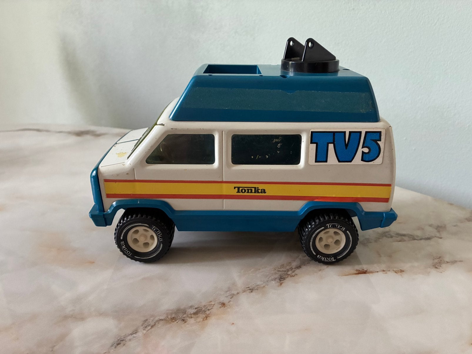 Tonka TV5 Nieuwswagen jaren 70 Vintage, Ophalen of Verzenden, Gebruikt