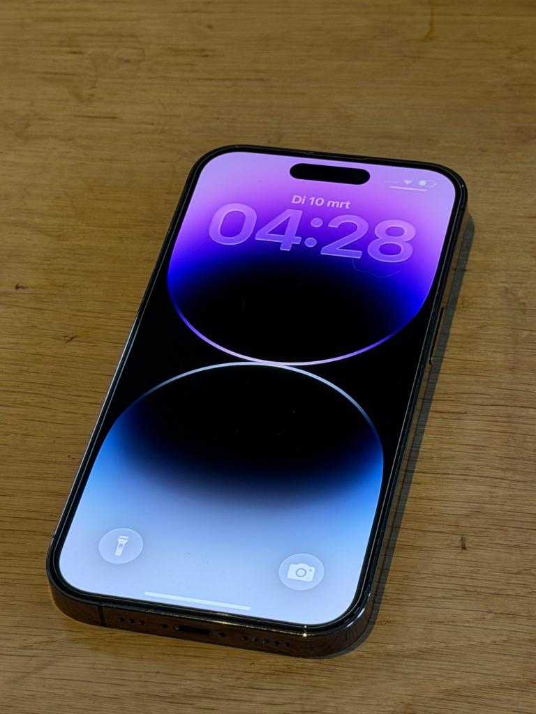 Erg Nette iPhone 14 Pro Purple 128GB, met 100% batterij, Apple, ., Paars, Ophalen of Verzenden