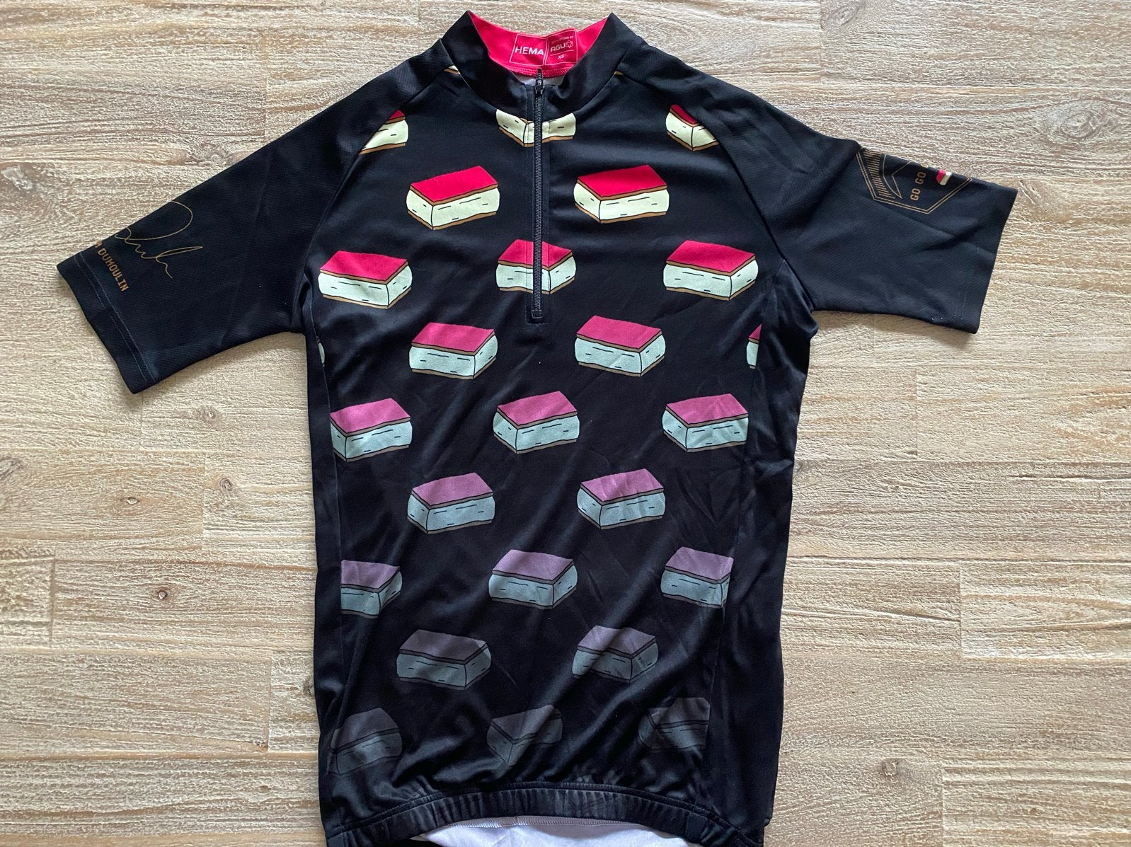 Hema x AGU Tom Dumoulin wielershirt - XS, Zwart, Nieuw, Ophalen of Verzenden, Hardlopen of Fietsen