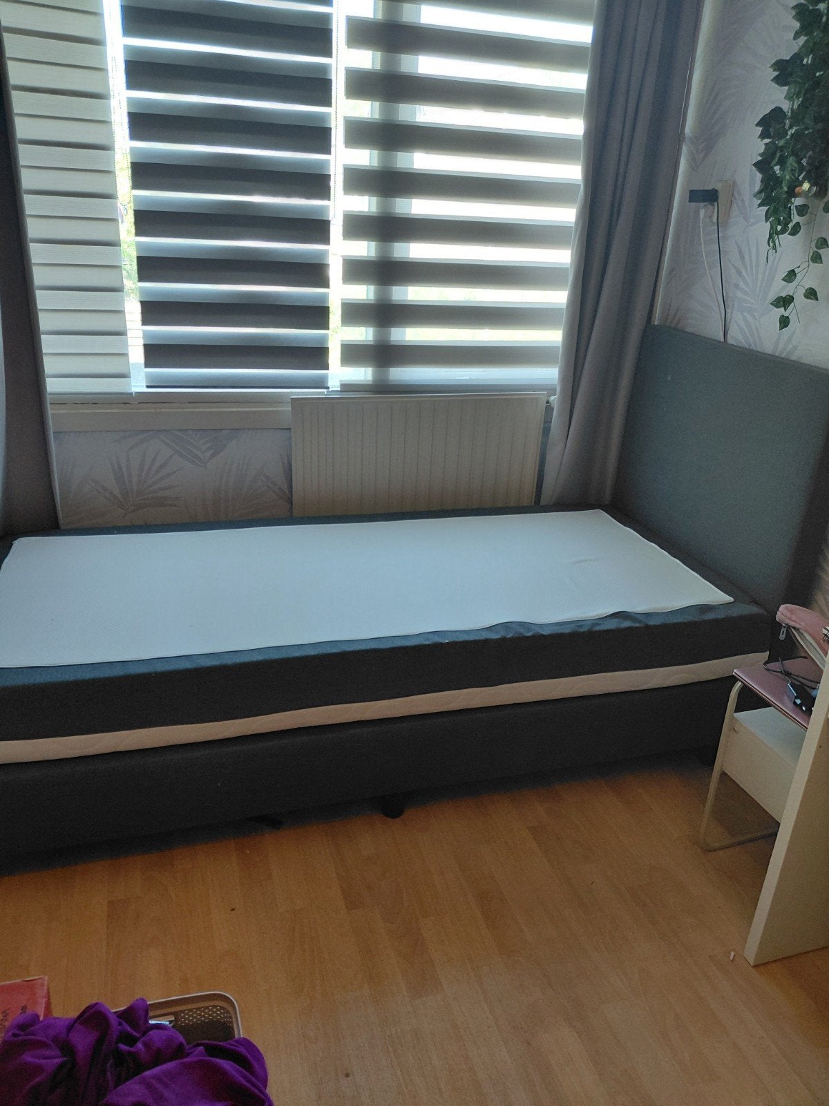 Eenpersoons boxspring 90 x 200, Ophalen, Gebruikt, 90 cm, Eenpersoons