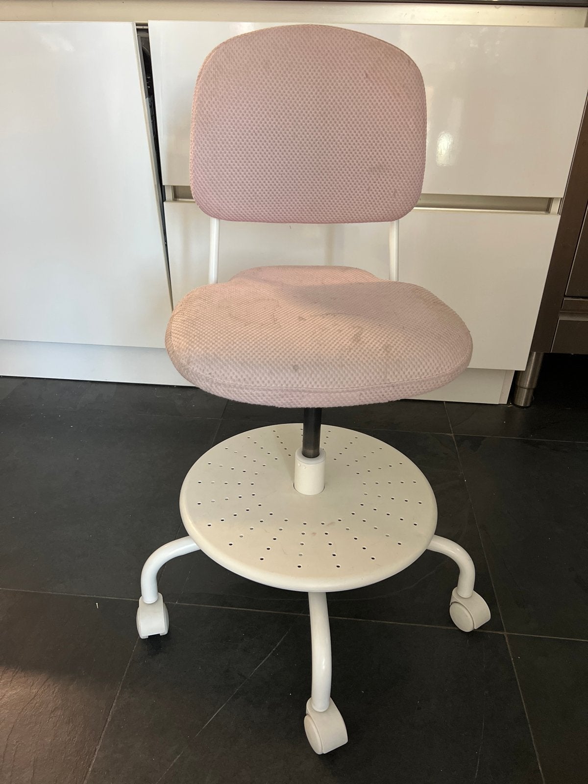 Roze Bureaustoel met Afneembare Hoezen, Ophalen, Gebruikt, Roze, Bureaustoel