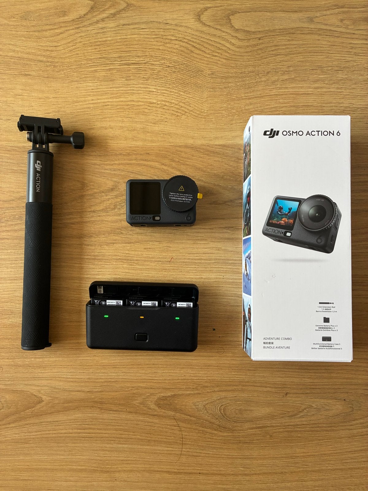 DJI Osmo Action 6 Adventure Combo + 128Gb SD-kaart, Ophalen, Zo goed als nieuw, Overige merken