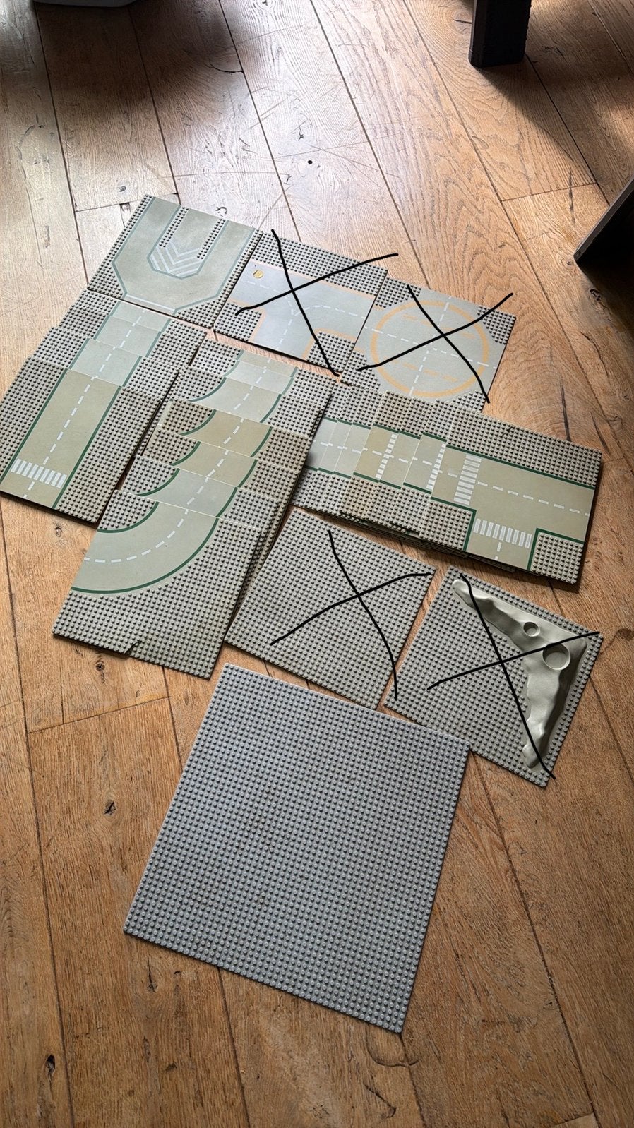 Lego weg platen 20 stuks, Ophalen of Verzenden, Gebruikt, Grondplaat