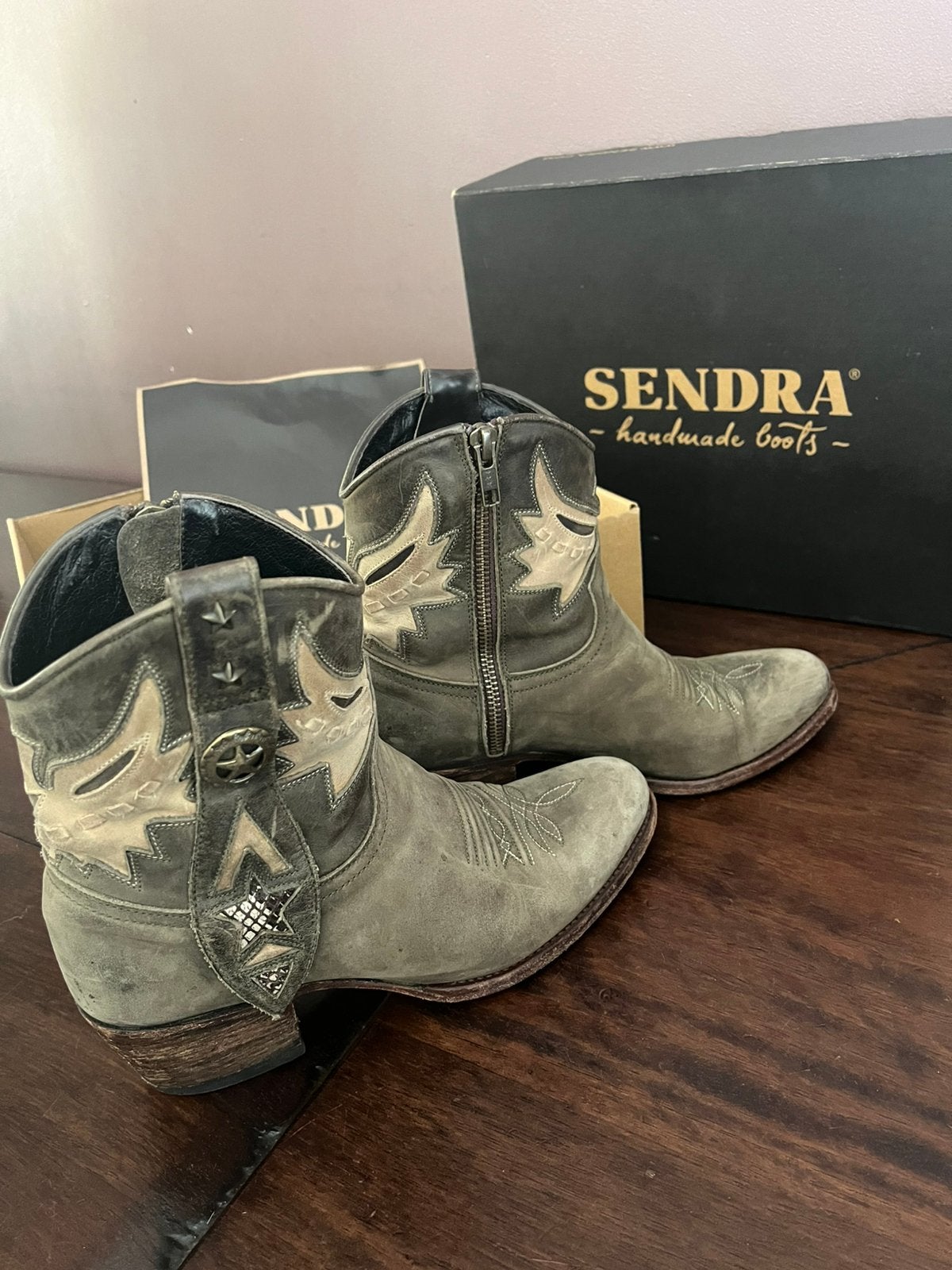Sendra boots mt 36, Lage of Enkellaarzen, Ophalen of Verzenden, Zo goed als nieuw, Groen