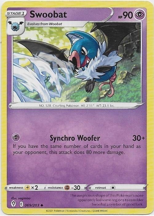 Evolving Skies,  Swoobat [uncommon] 69/203, Verzenden, Nieuw, Losse kaart
