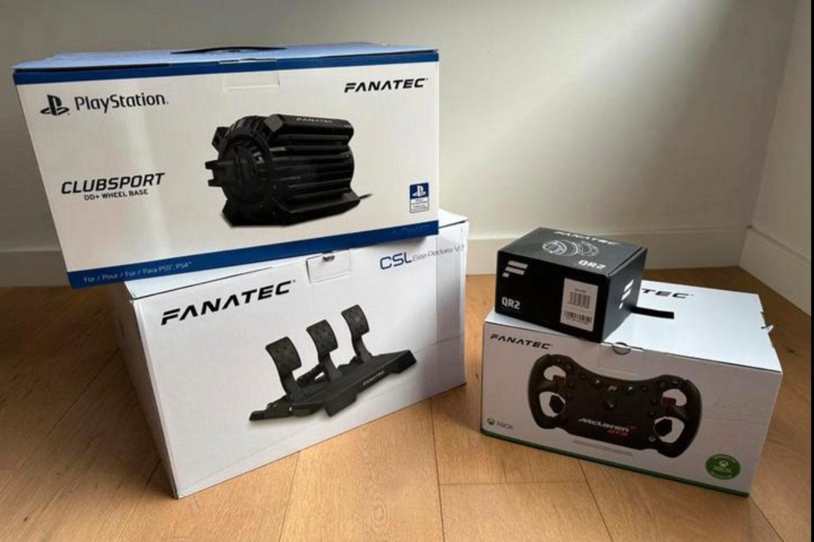 Fanatec DD pro+ 18nm PS5/Xboxx/PC CSL pedalen Playseat, Ophalen, Zo goed als nieuw