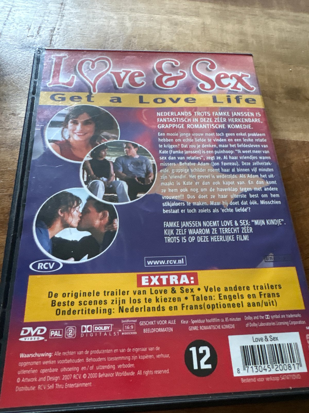 Love & Sex DVD - Romantische Komedie met Famke Janssen, Cd's en Dvd's, Dvd's | Komedie, Vanaf 12 jaar, Verzenden, Gebruikt, Romantische komedie