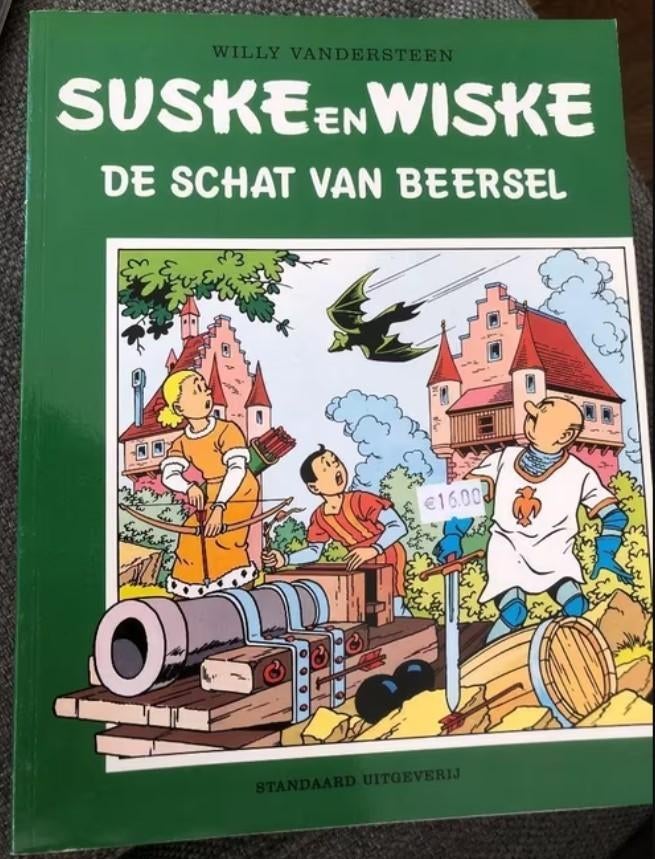 De schat van Beersel + gesigneerde ex libre middelkerke k2, Eén stripboek, Ophalen of Verzenden, Zo goed als nieuw