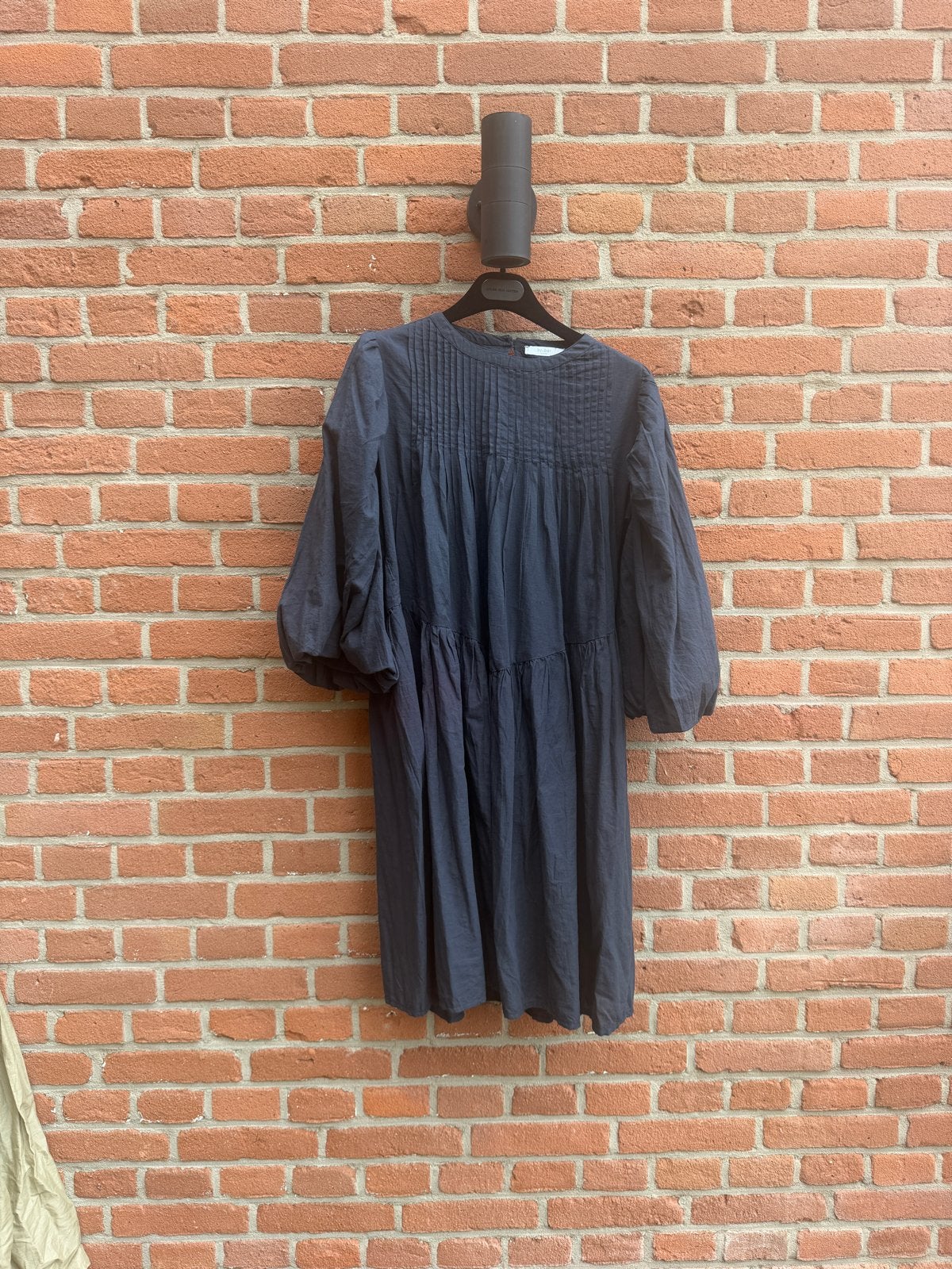 By-Bar katoenen jurk met ballonmouw - Maat S, Ophalen of Verzenden, Gedragen, Maat 36 (S), Blauw