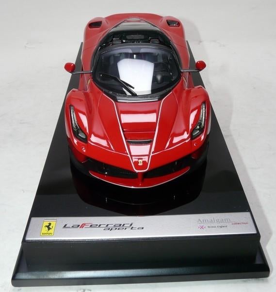 Ferrari LaFerrari Aperta Rood 1:18 van Amalgam, Hobby en Vrije tijd, Modelauto's | 1:18, Ophalen of Verzenden, Nieuw, Auto, Overige merken