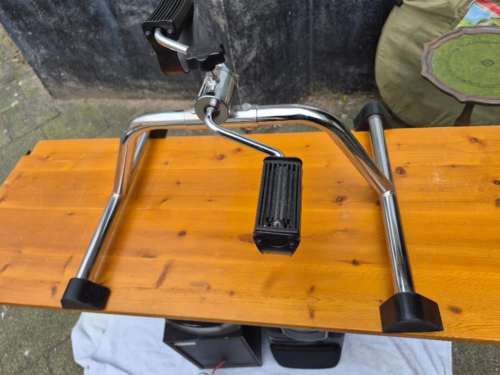 Pedaal exerciser,  mini-hometrainer, grijs RVS, Ophalen, Gebruikt, Benen, Overige typen