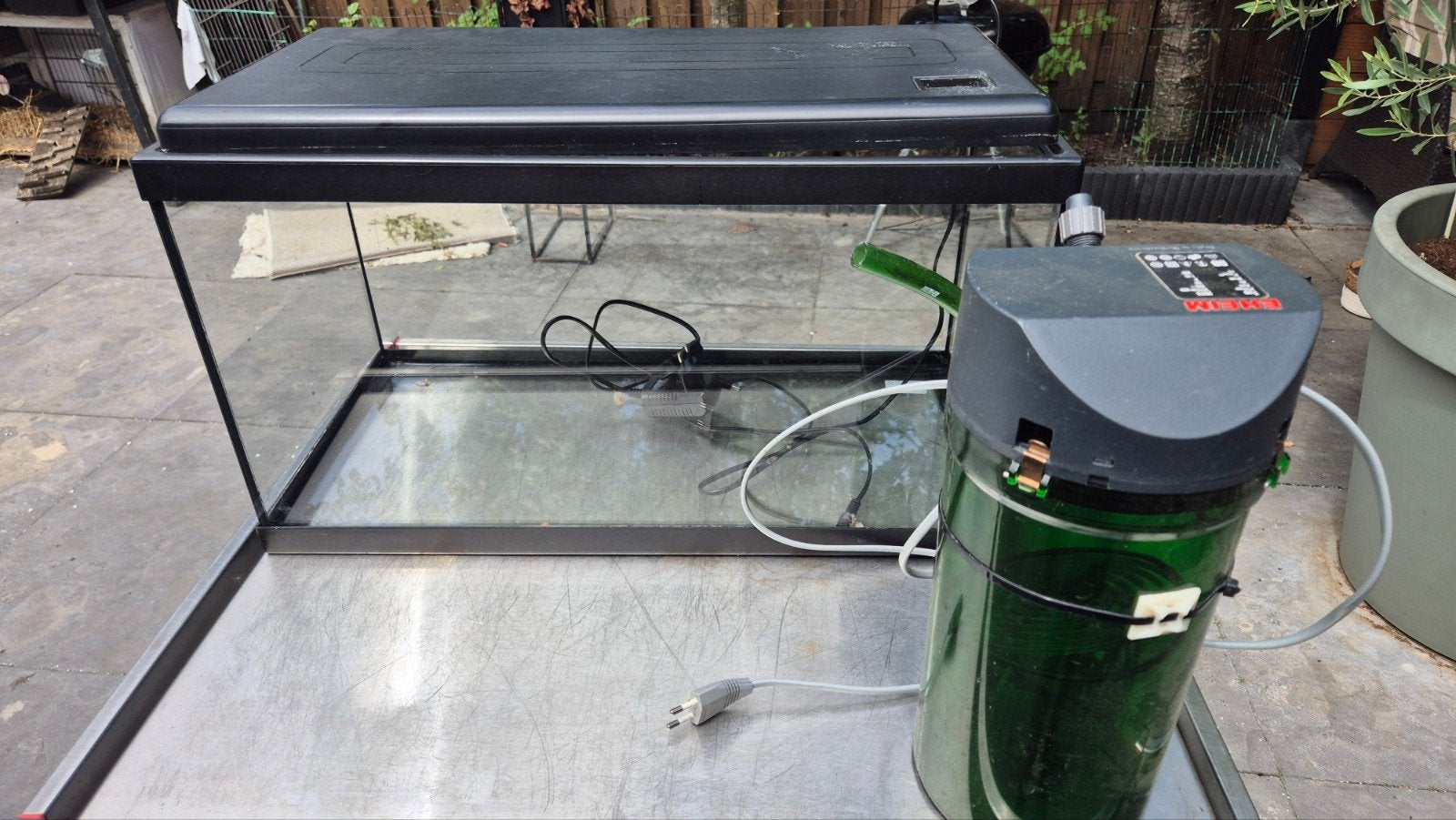 Aquarium met filter, Ophalen of Verzenden, Leeg aquarium