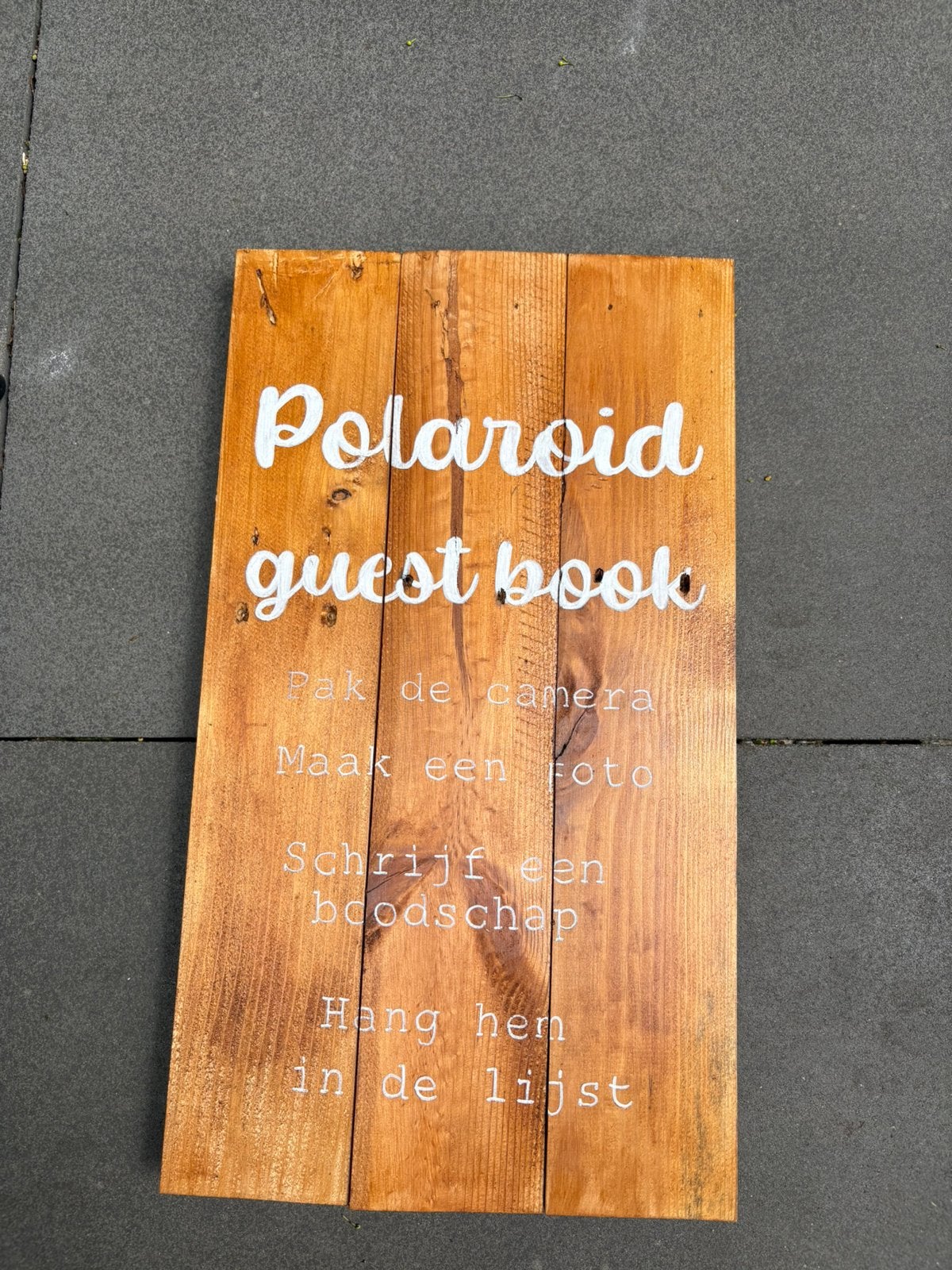 Bruiloft decoratie, Ophalen, Zo goed als nieuw, Hout