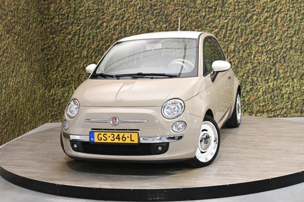 Fiat 500 0.9 Vintage '57 | Uniek | Climate cntrl | PDC, Auto's, Fiat, Gebruikt, Bruin, 905 kg, Bedrijf