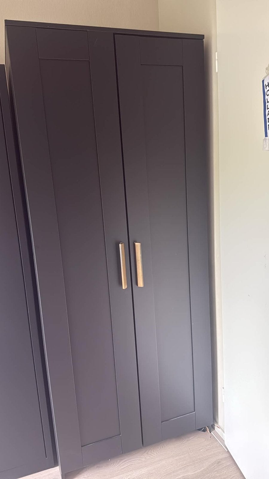 IKEA Brimnes kledingkast met gouden handvatten, Ophalen, Gebruikt, 50 tot 100 cm, 150 tot 200 cm