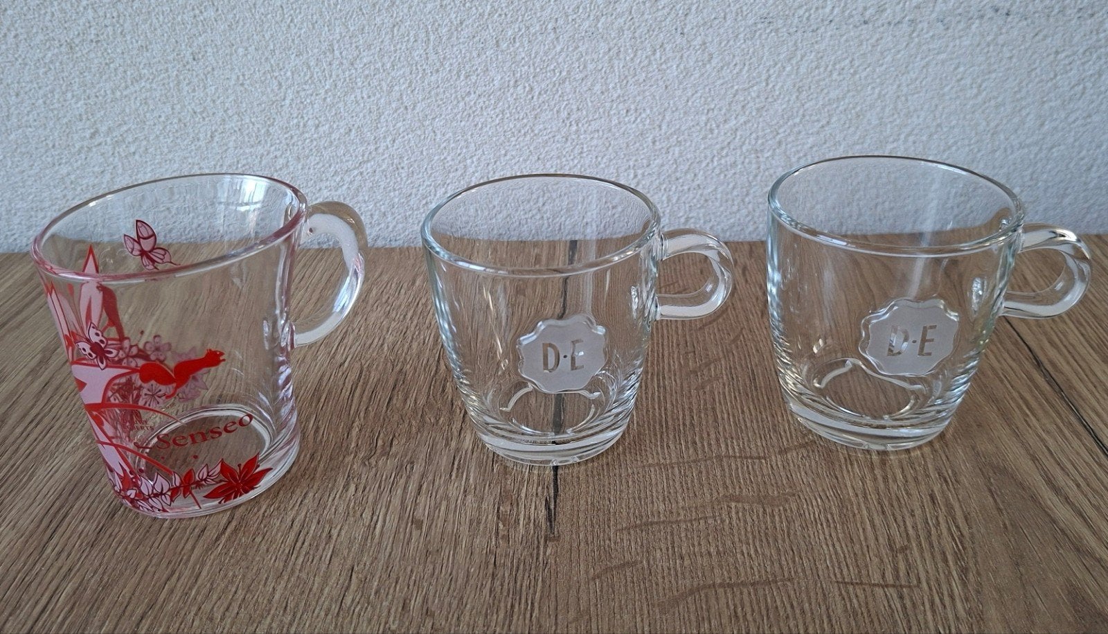 Glazen kopjes - 3 stuks, Ophalen, Meerkleurig, Overige merken, Glas