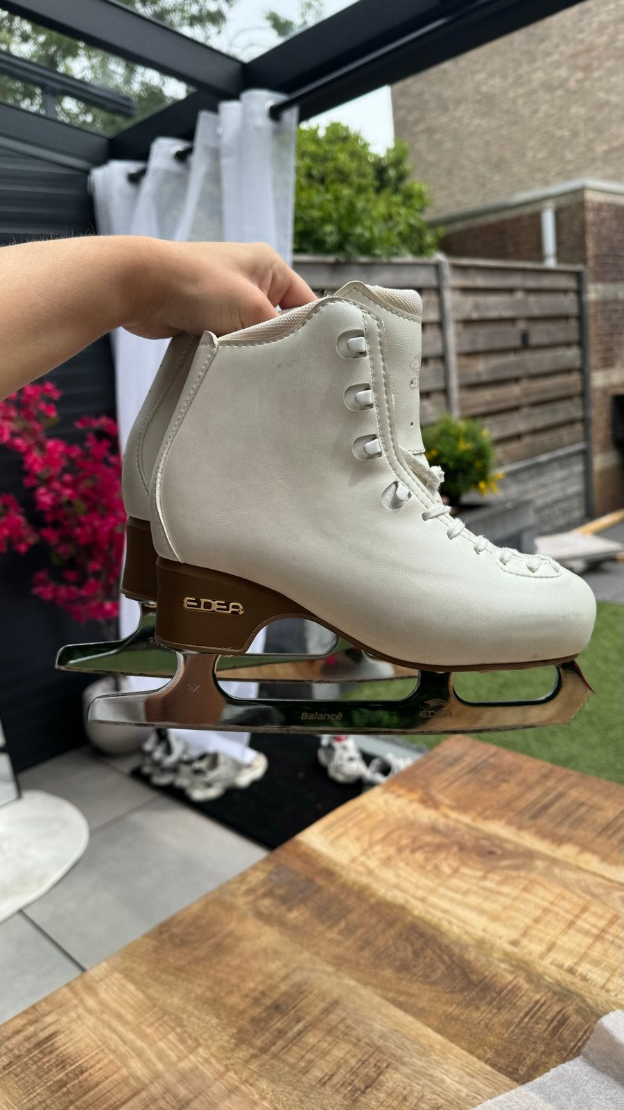 Edea Tempo kunstschaatsen maat 250 - Zo goed als nieuw, Ophalen, Zo goed als nieuw, Kunstschaatsen, Overige merken
