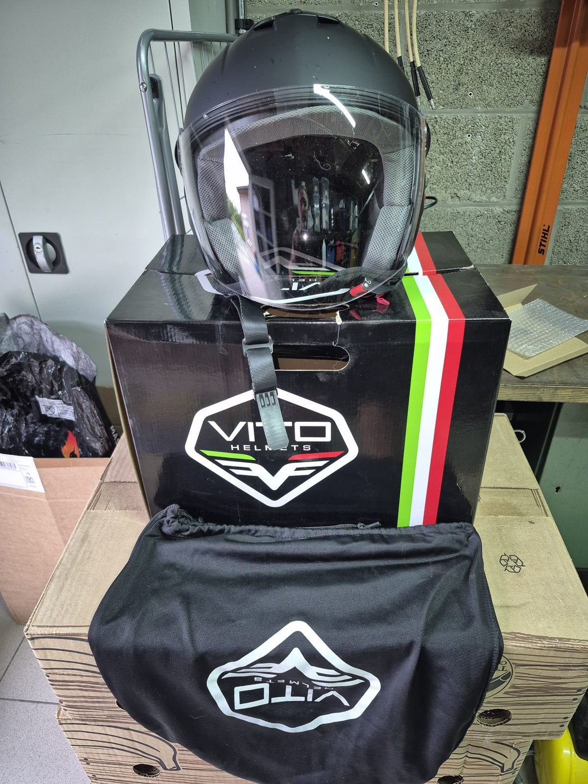 Motorhelmen maat M en L, M, Integraalhelm, Tweedehands, Ophalen