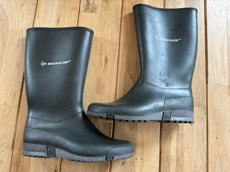 Dunlop rubber laarzen maat 37, Kleding | Dames, Schoenen, Zo goed als nieuw, Regenlaarzen, Groen, Ophalen of Verzenden