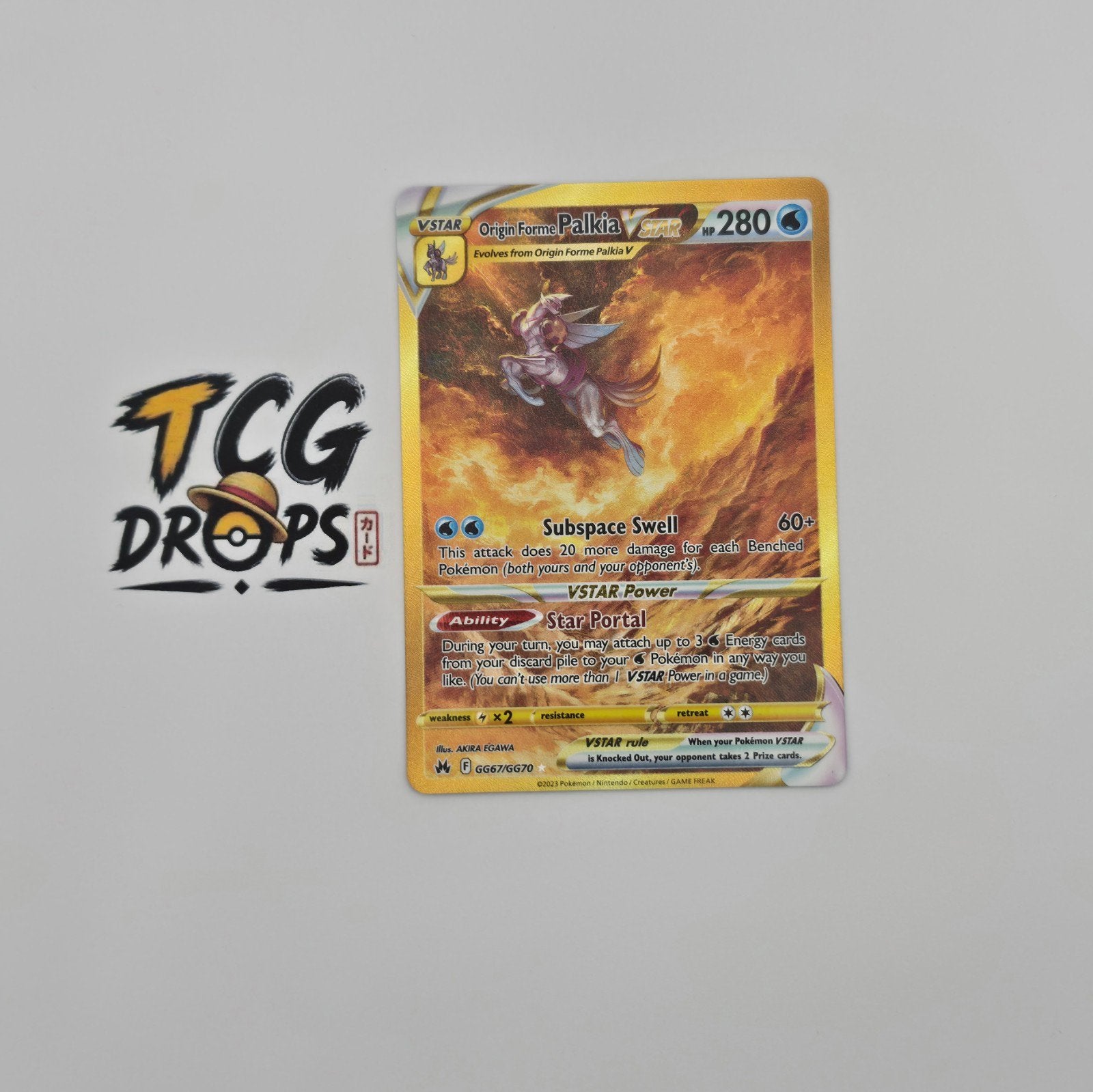 Origin Forme Palkia VSTAR	GG67/GG70	Crown Zenith