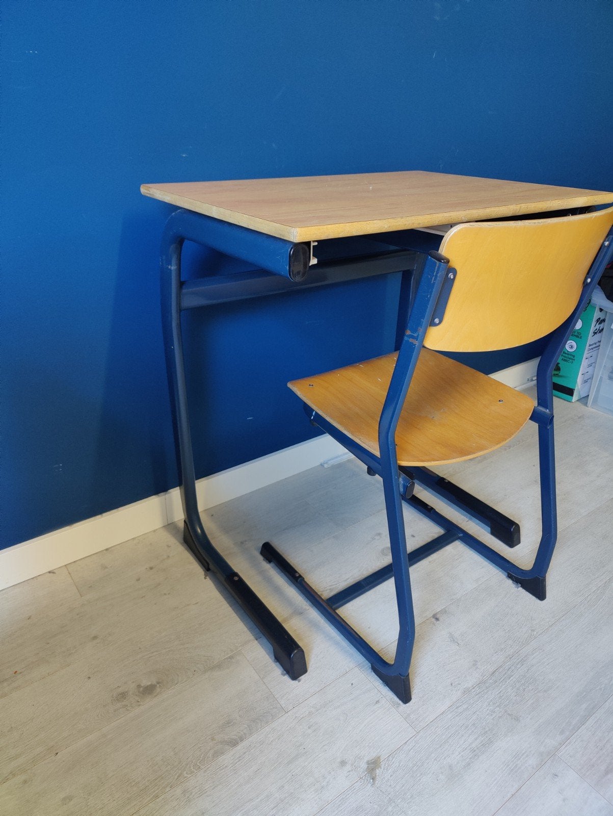 Schoolbureau met stoel, Ophalen, Gebruikt, Kinderbureau